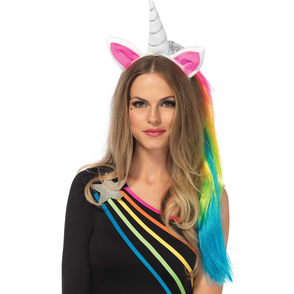 Leg Avenue - Magical Unicorn Ohren Haarband - Mehrfarben